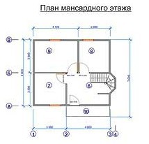 план мансардного этажа