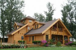 Коттедж из оцилиндрованного бревна КБР-20 (12,40x10,60 м) Коттедж из оцилиндрованного бревна КБР-20 (12,40x10,60 м)