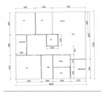 Строительство дома из строганого бруса 150х200 мм, размер 12,5х 13 м. П. Красный