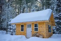 Деревянные постройки: зимний период