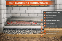Пол в доме из пеноблоков Пол в доме из пеноблоков