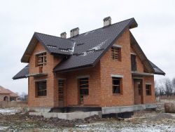 Кирпичный коттедж КК-274-2 (13,39 x16,10 м) Кирпичный коттедж КК-274-2 (13,39 x16,10 м)