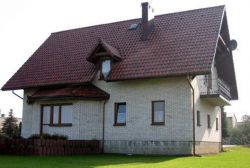 Кирпичный коттедж КК-270 (10,00x12,30 м) Кирпичный коттедж КК-270 (10,00x12,30 м)